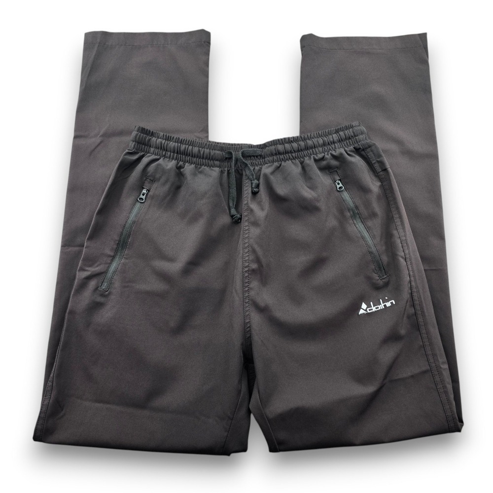 Clothin Mens Small Hiking Pants Gray Outdoor Lightweight Elastic Waist Pockets